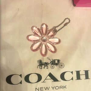 Coach Pink Flower Hang Tag